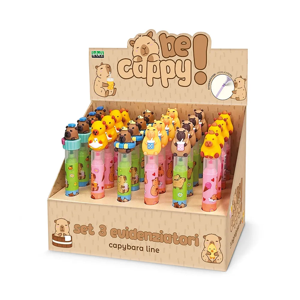 Set mini evidenziatori Capibara