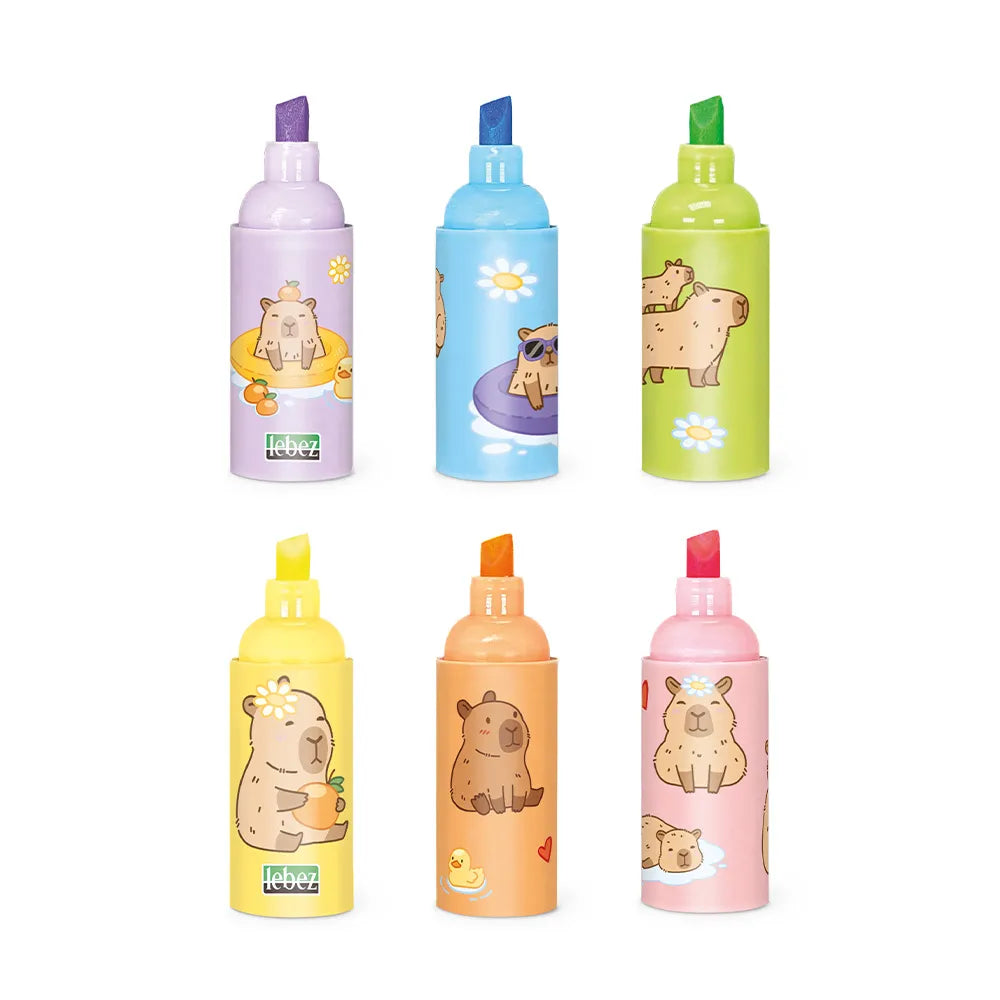 Set mini evidenziatori Capibara