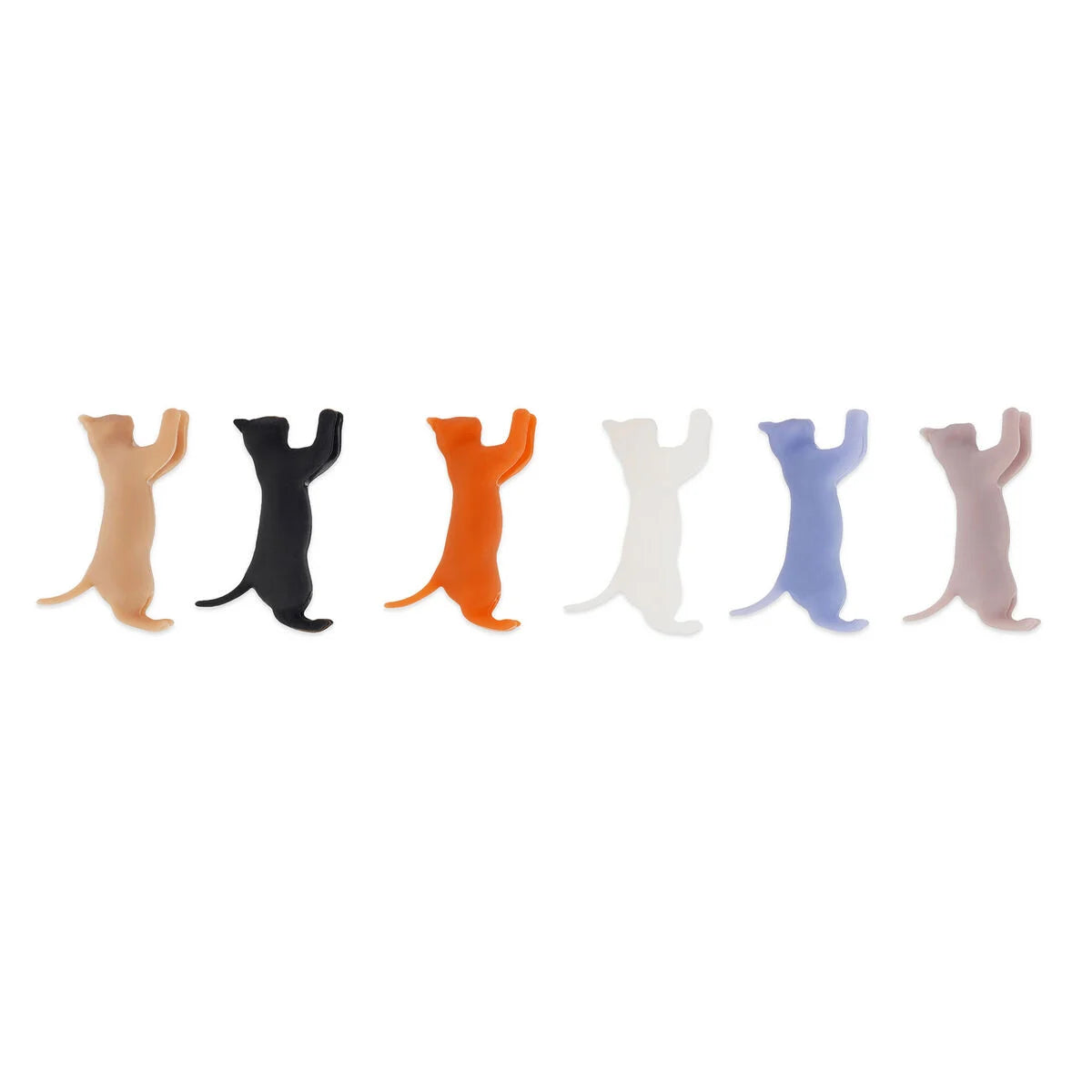 Set di 6 Segnabicchieri - Kitty Multicolor - Meow