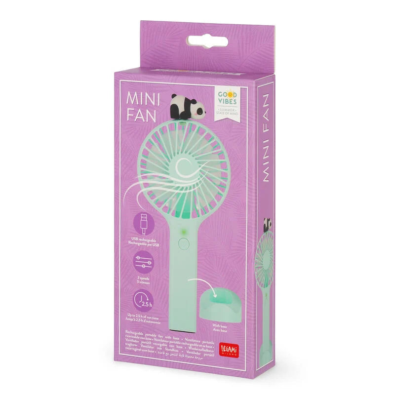 Ventilatore Portatile Ricaricabile con Base