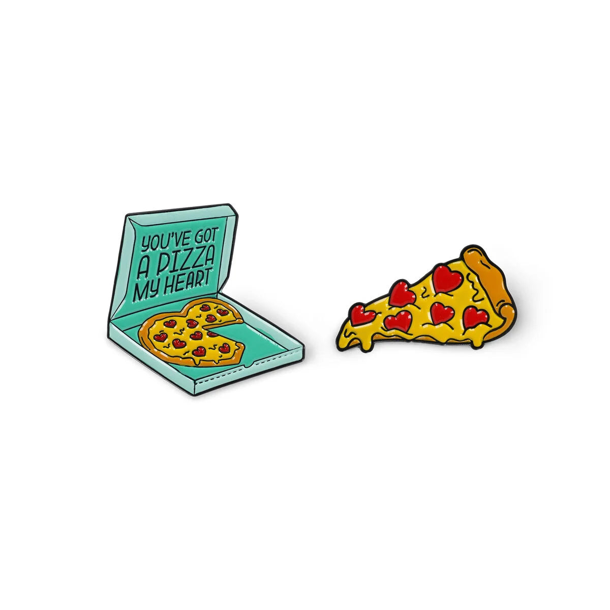 Spilla in Metallo Smaltato Pizza - Pin Your Style!