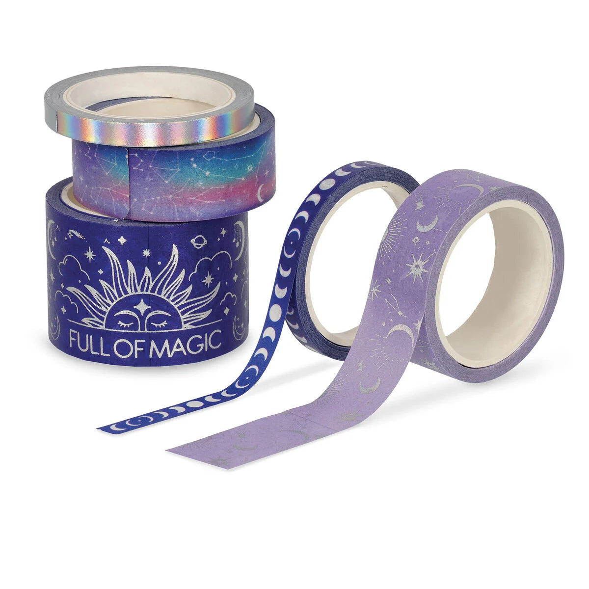 Set di 5 Nastri Adesivi Decorativi di Carta - Tape By Tape